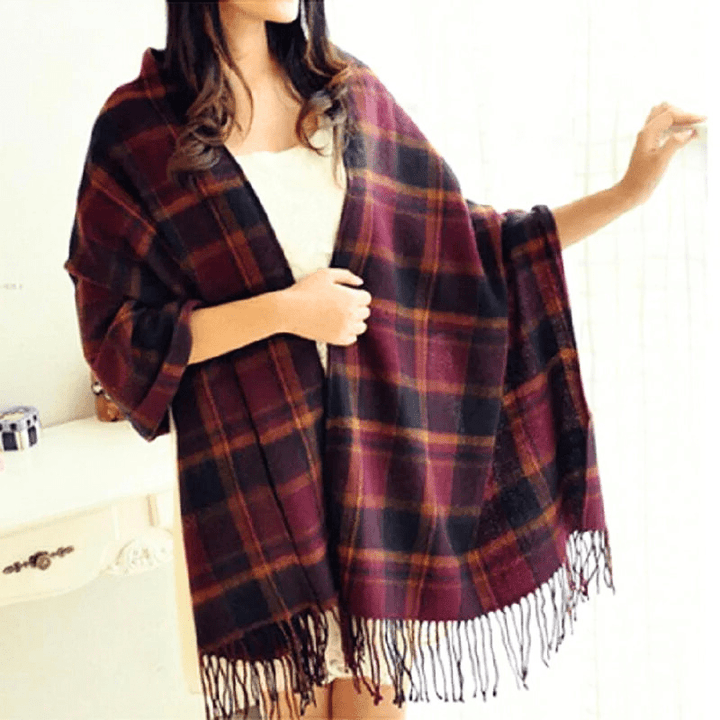 Damen Kaschmir Schal Mit Elegantem Design