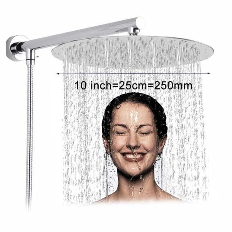 Ultraschmale Regendusche mit Wandarm