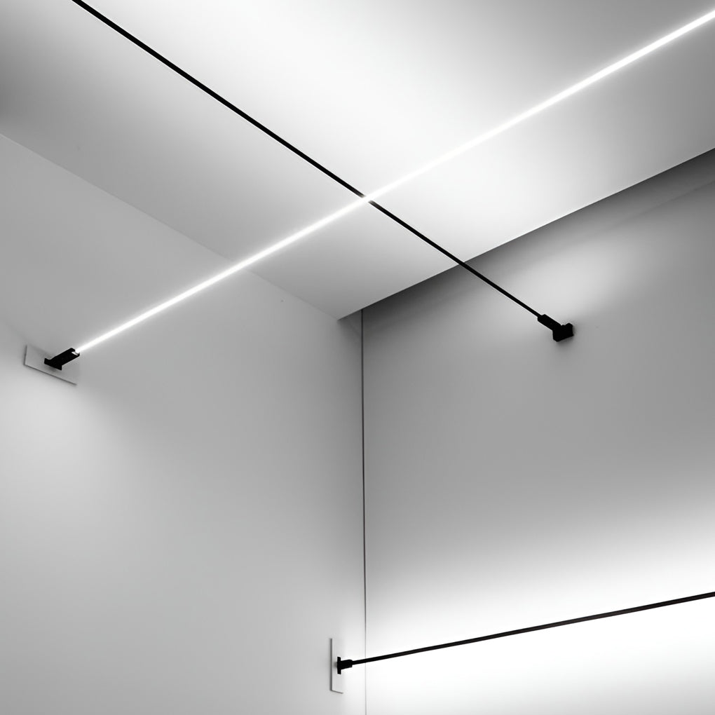 LED Deckenleuchte mit 360° drehbarer Lichtleiste – modern, flach & dimmbar