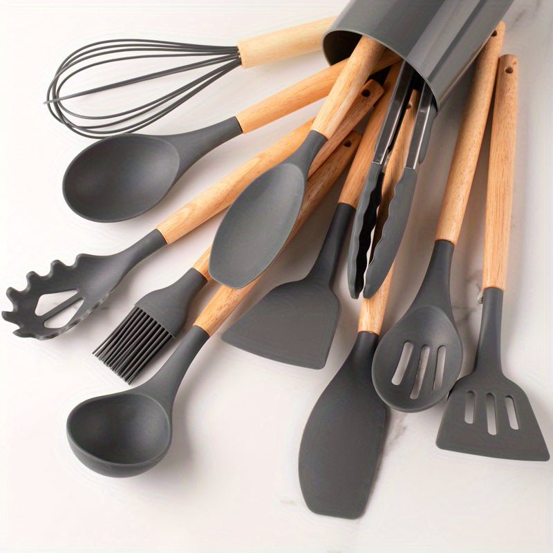 Hitzebeständiges Silikon-Kochutensilien-Set