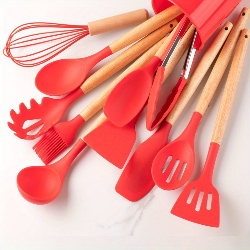 Hitzebeständiges Silikon-Kochutensilien-Set