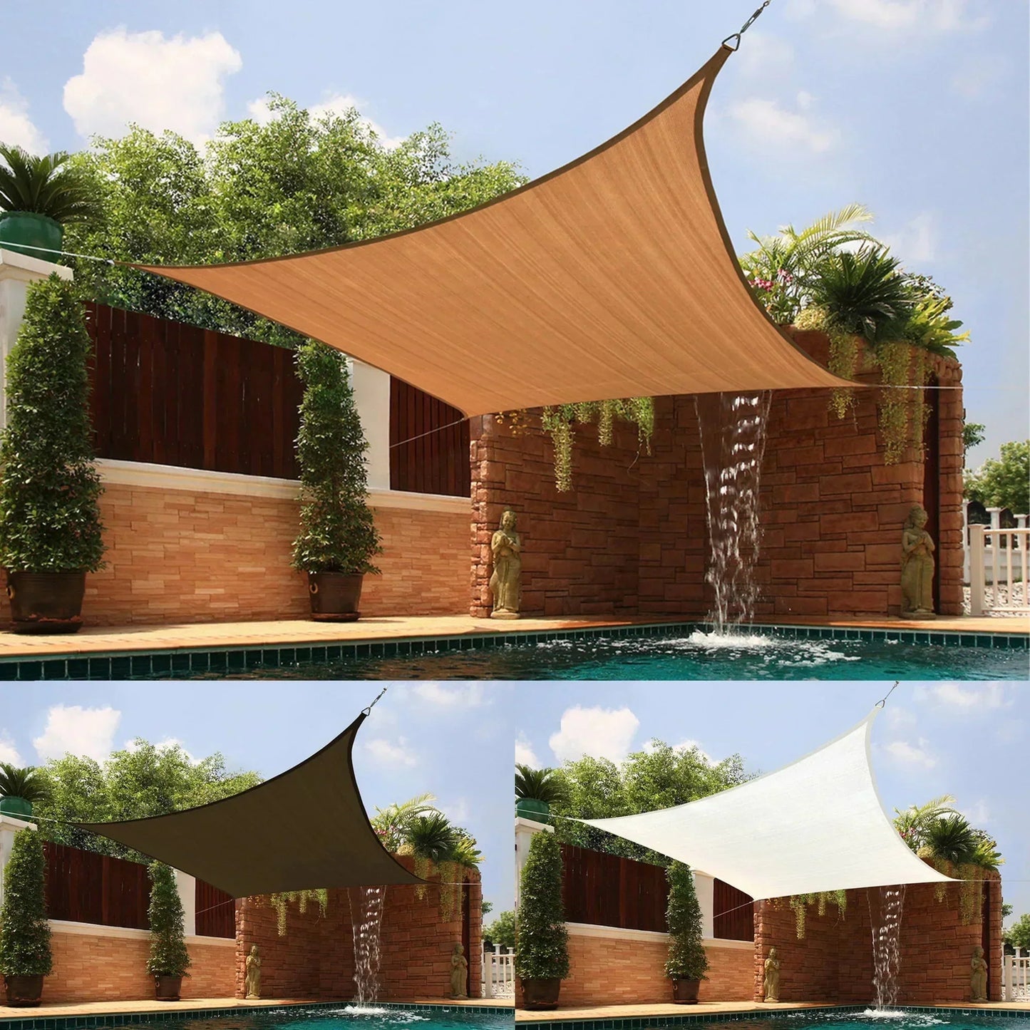 Wetterfeste Outdoor-Markise mit UV-Schutz für Garten & Terrasse