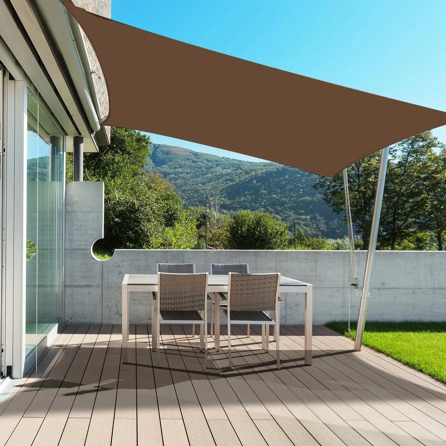 Wetterfeste Outdoor-Markise mit UV-Schutz für Garten & Terrasse