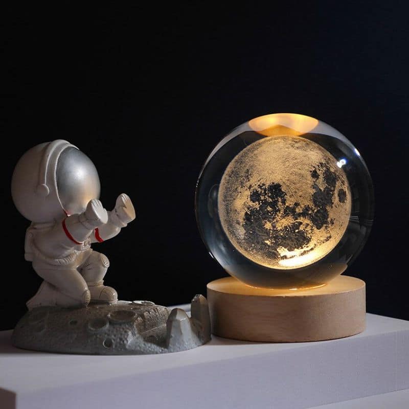 Magische Kristalllampe mit Farbspiel und Touchfunktion