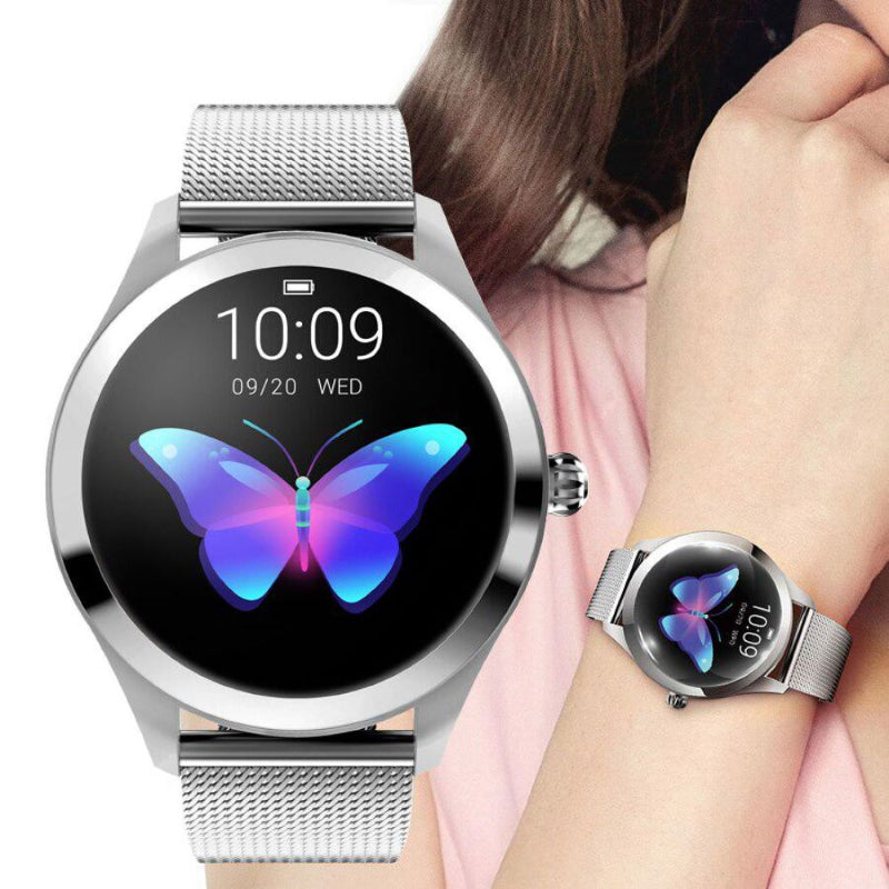 Smartwatch aus Edelstahl für Frauen