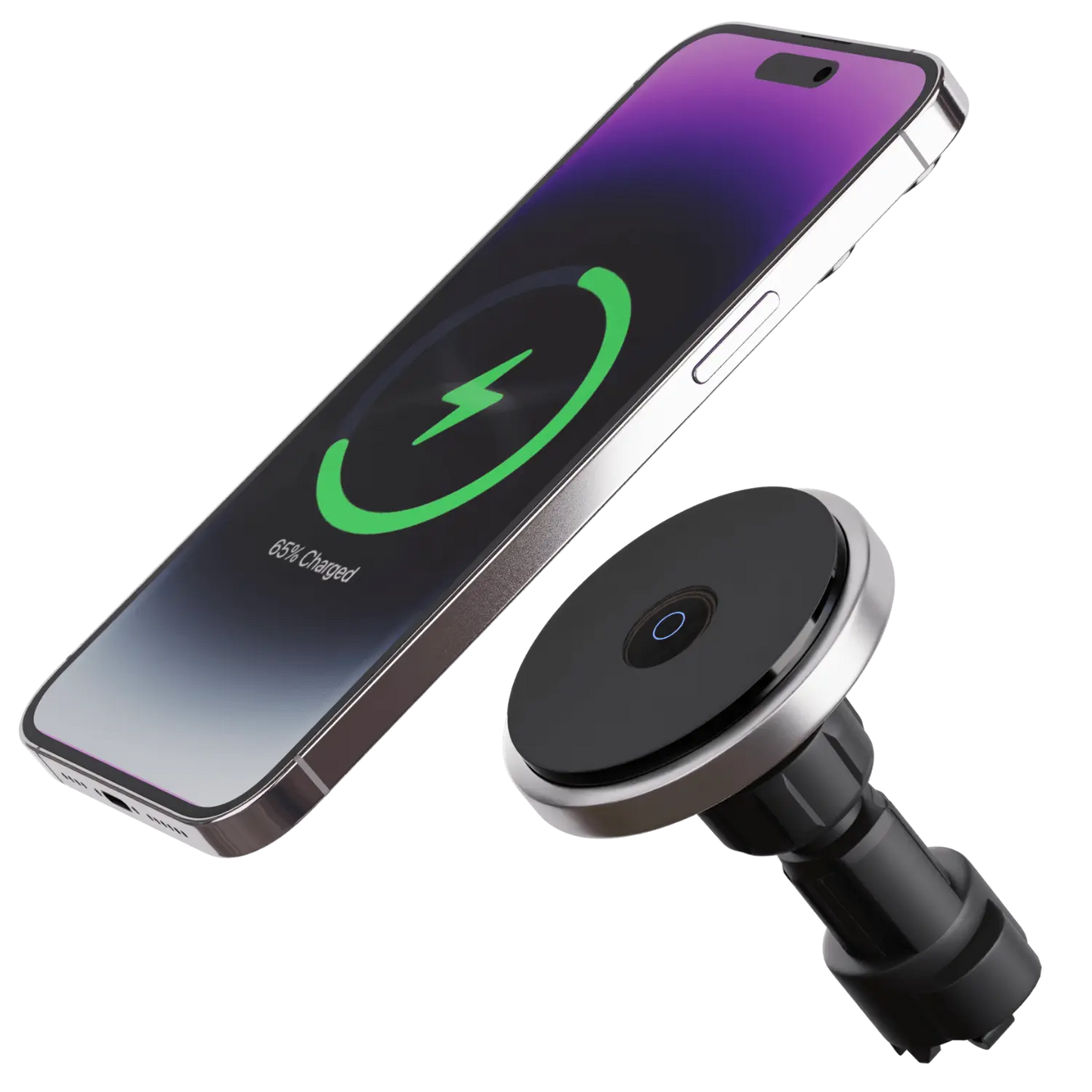 Magnetische Kfz-Halterung mit MagSafe und Schnellladefunktion für iPhones