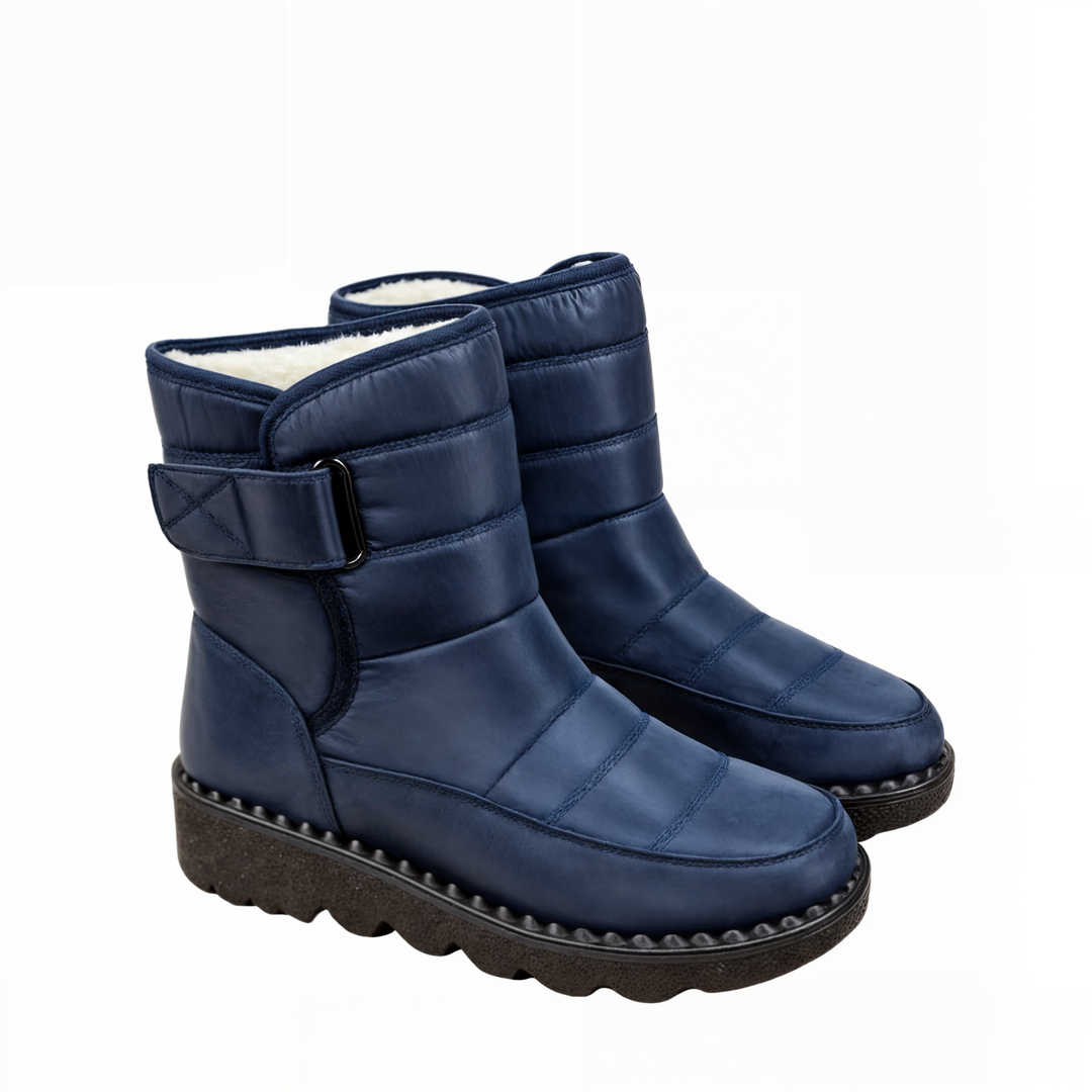 Damen Schneestiefel Mit Rutschfester Sohle Und Wasserdichtem Design
