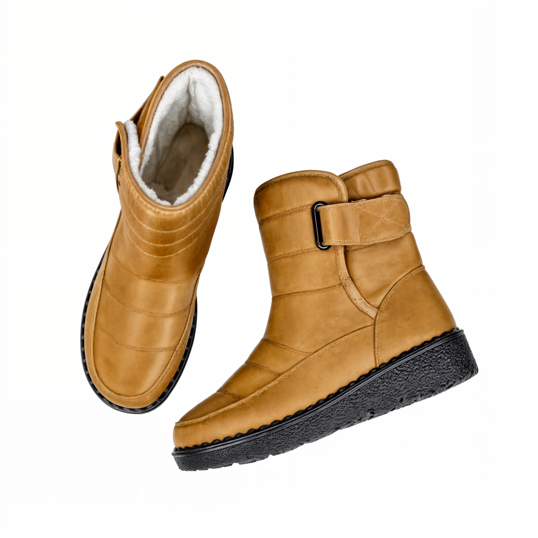 Damen Schneestiefel Mit Rutschfester Sohle Und Wasserdichtem Design