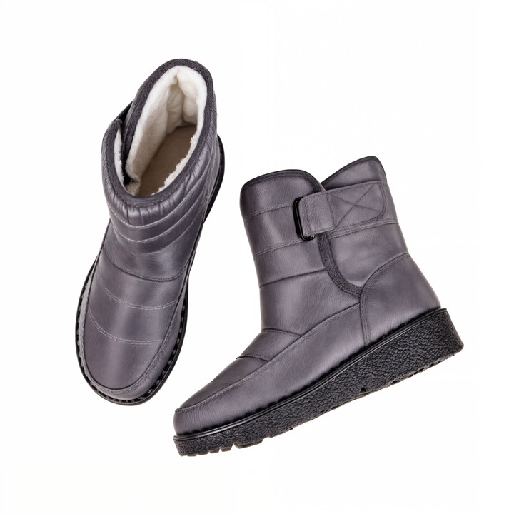 Damen Schneestiefel Mit Rutschfester Sohle Und Wasserdichtem Design