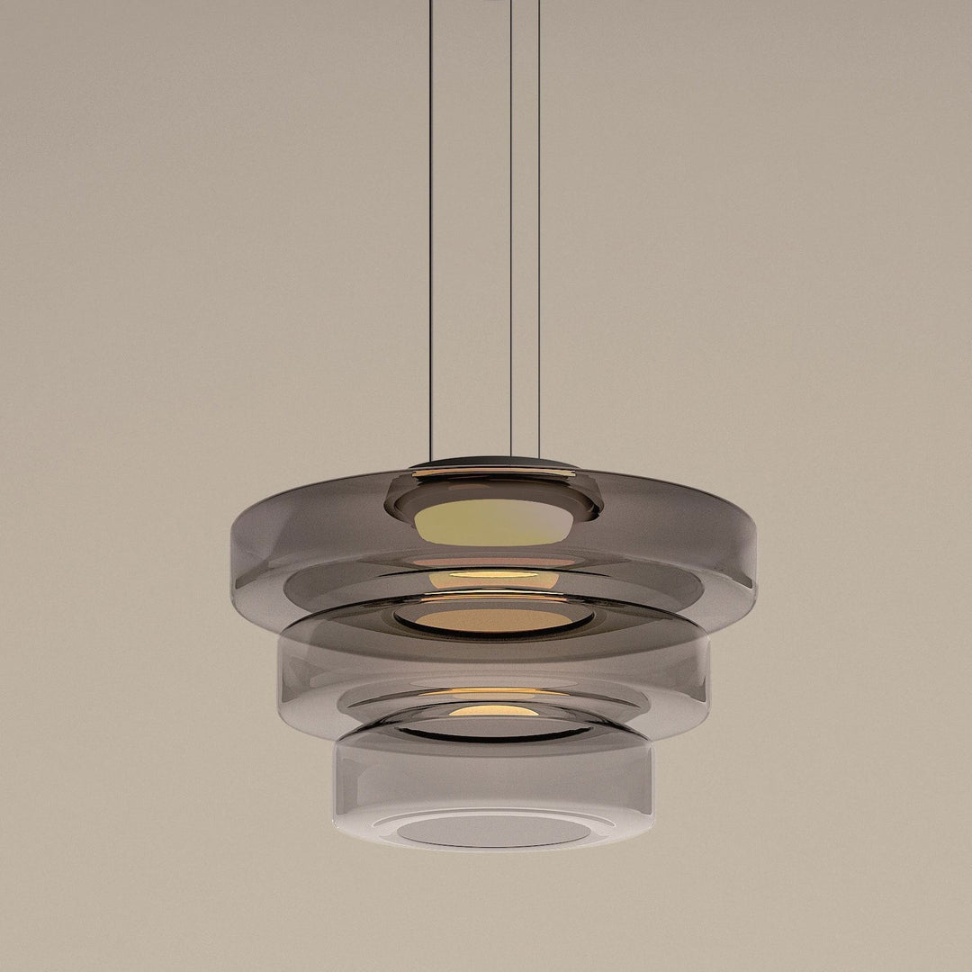 Glas-Pendelleuchte im Bauhaus-Stil – dimmbar, modern & farbig