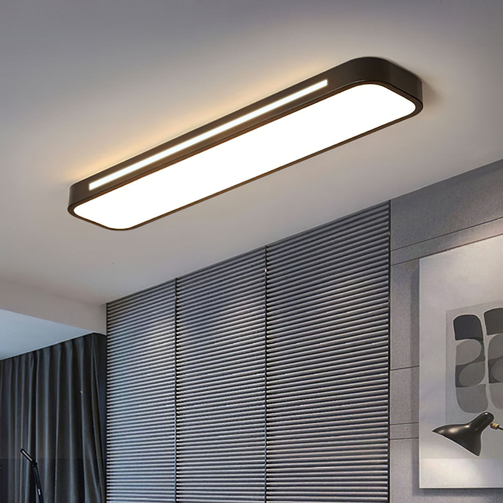 Nordische LED Deckenleuchte – länglich, dimmbar & modern