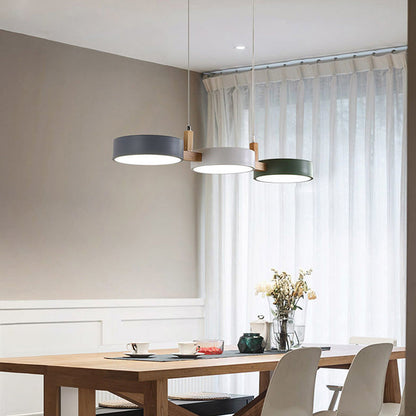 Moderne Metall-Deckenleuchte – flach, nordisch & dimmbar
