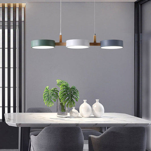 Moderne Metall-Deckenleuchte – flach, nordisch & dimmbar