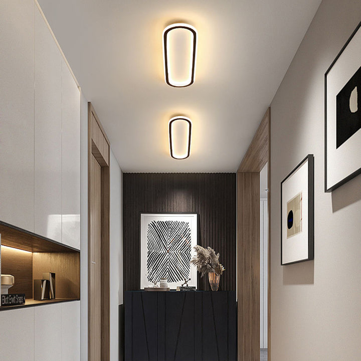 LED-Deckenleuchte oval dimmbar mit Farbwechsel – flach & modern