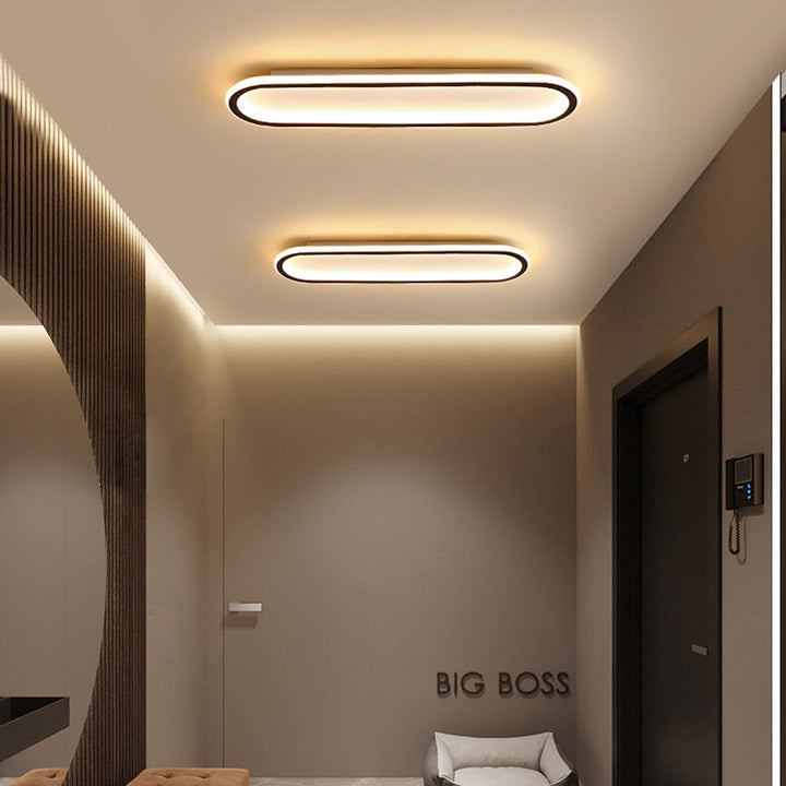 LED-Deckenleuchte oval dimmbar mit Farbwechsel – flach & modern