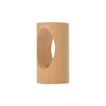 LED Leselampe – Tischlampe aus echtem Holz mit Glasdesign für Wohnzimmer & Schlafzimmer