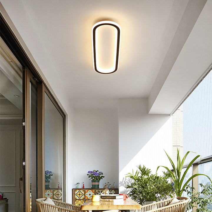 LED-Deckenleuchte oval dimmbar mit Farbwechsel – flach & modern