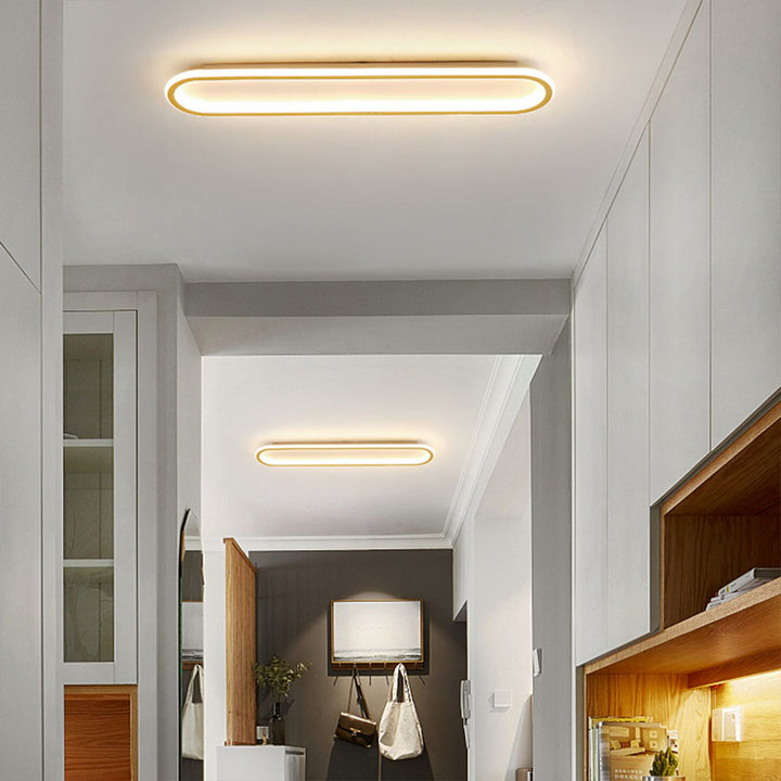 LED-Deckenleuchte oval dimmbar mit Farbwechsel – flach & modern