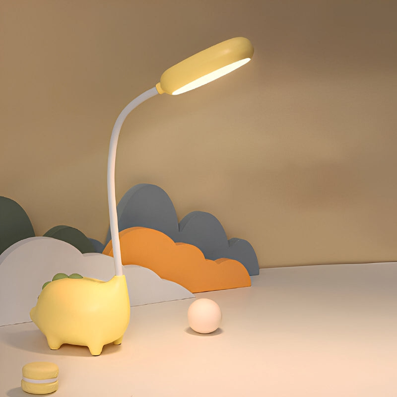 Dinosaurier Tischlampe – Kindgerechtes Design mit Augenschutz & USB-Aufladung