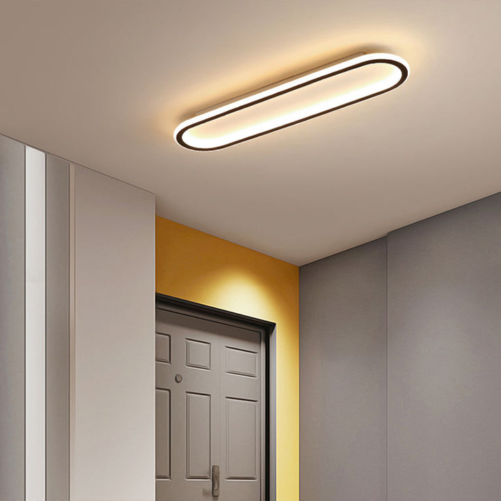 LED-Deckenleuchte oval dimmbar mit Farbwechsel – flach & modern