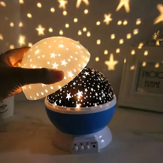 360° Sternenhimmel Projektor mit 12 Farbmodi – LED Galaxy Nachtlicht
