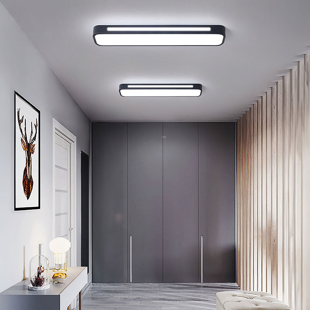Nordische LED Deckenleuchte – länglich, dimmbar & modern