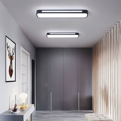 Nordische LED Deckenleuchte – länglich, dimmbar & modern