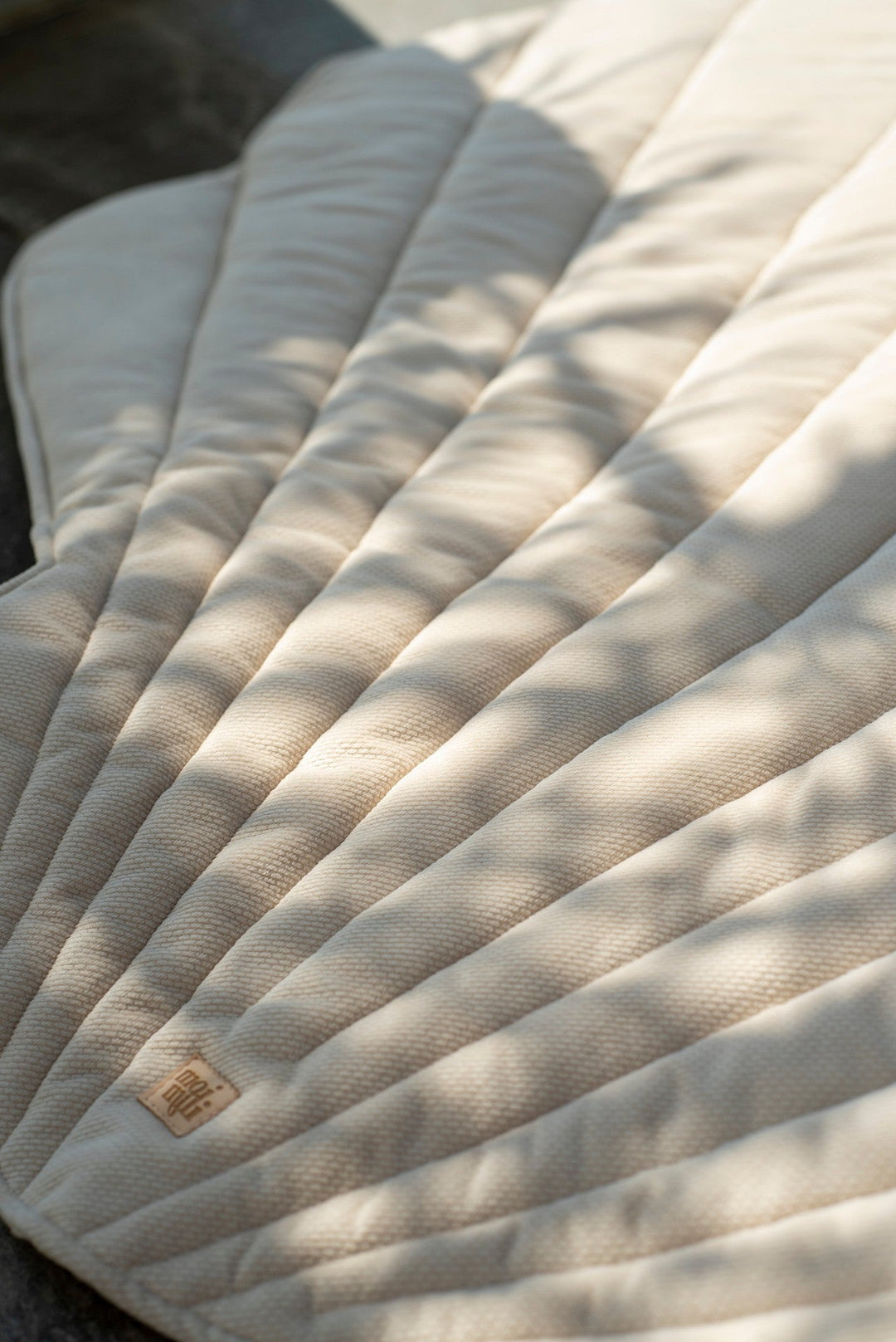 Spielmatte Bio-Baumwolle Samt Beige