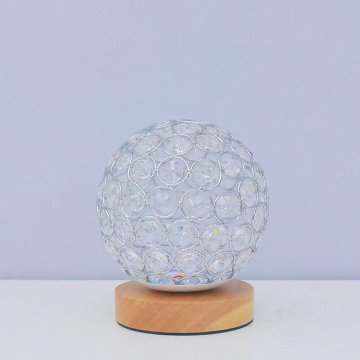 Kristall-Tischlampe – Elegantes Design mit USB-Ladung & Farbwechsel