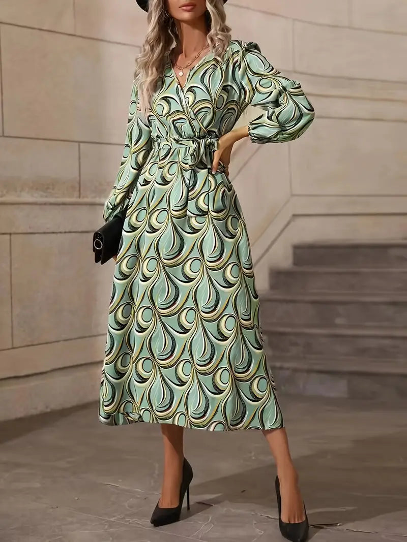 Women’s Wrap Neckline Dress