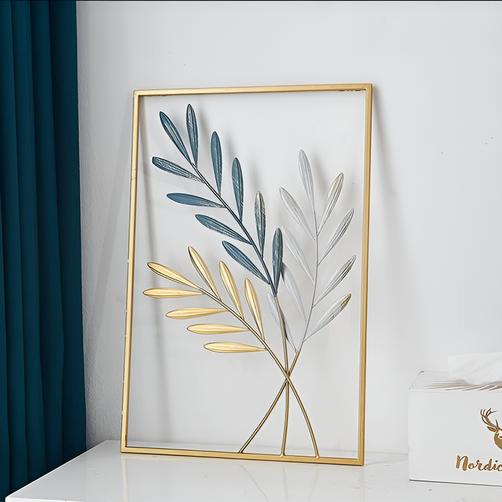 Metall-Wandkunst im nordischen Design