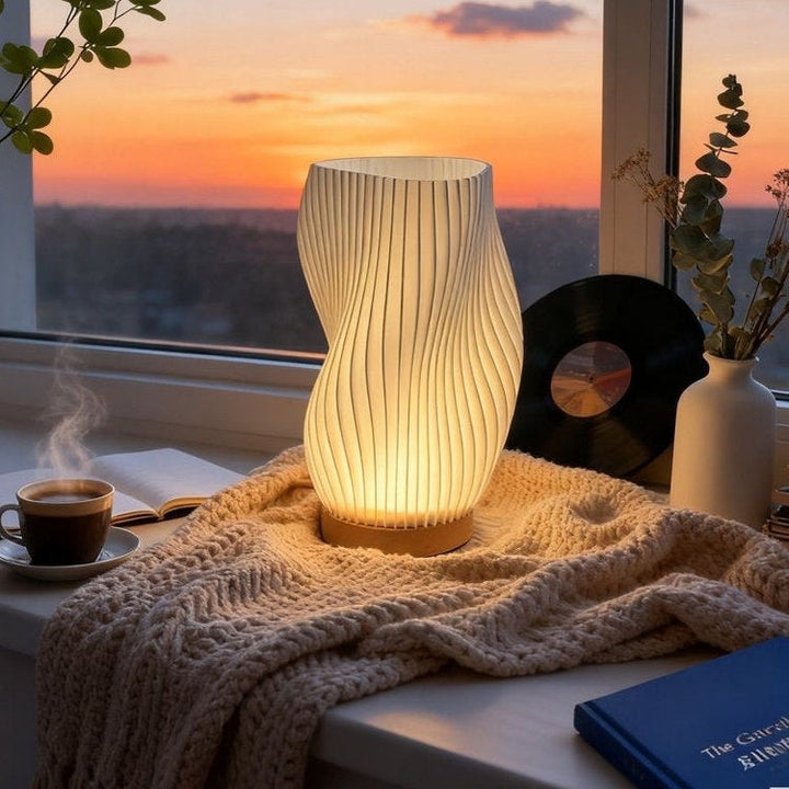 3D Wood Night Light Decorative Atmosphere Lamp