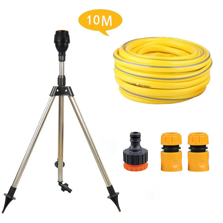 Gartensprinkler 360 Grad drehbar mit Teleskop-Stativ