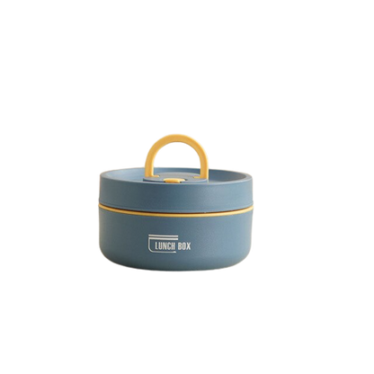 Isolierte Edelstahl-Lunchbox mit Tragetasche