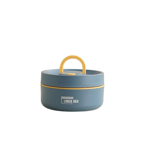 Isolierte Edelstahl-Lunchbox mit Tragetasche