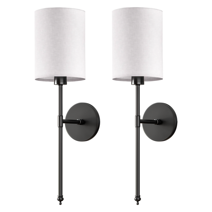 Kabellose Zylinder-Wandlampen im 2er-Set für Schlafzimmer und Flur