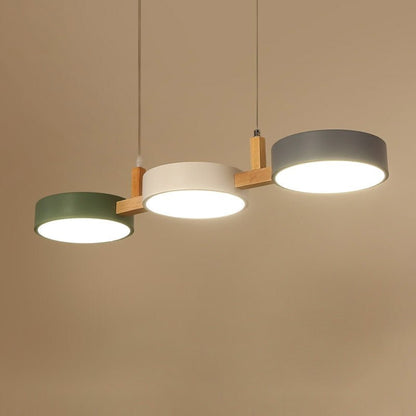 Moderne Metall-Deckenleuchte – flach, nordisch & dimmbar