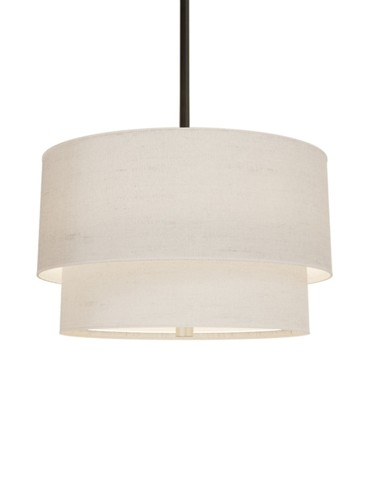 Doppellagige Stoff-Pendelleuchte – Elegantes Design mit Warmer Ausstrahlung