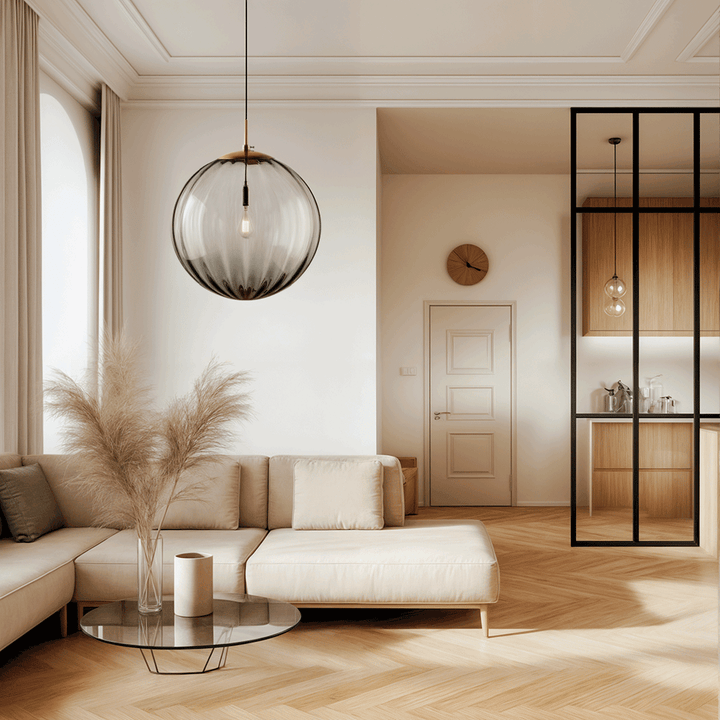 Moderne Hängelampe mit Glaskugel-Design – dimmbar & warmes Licht für jeden Raum