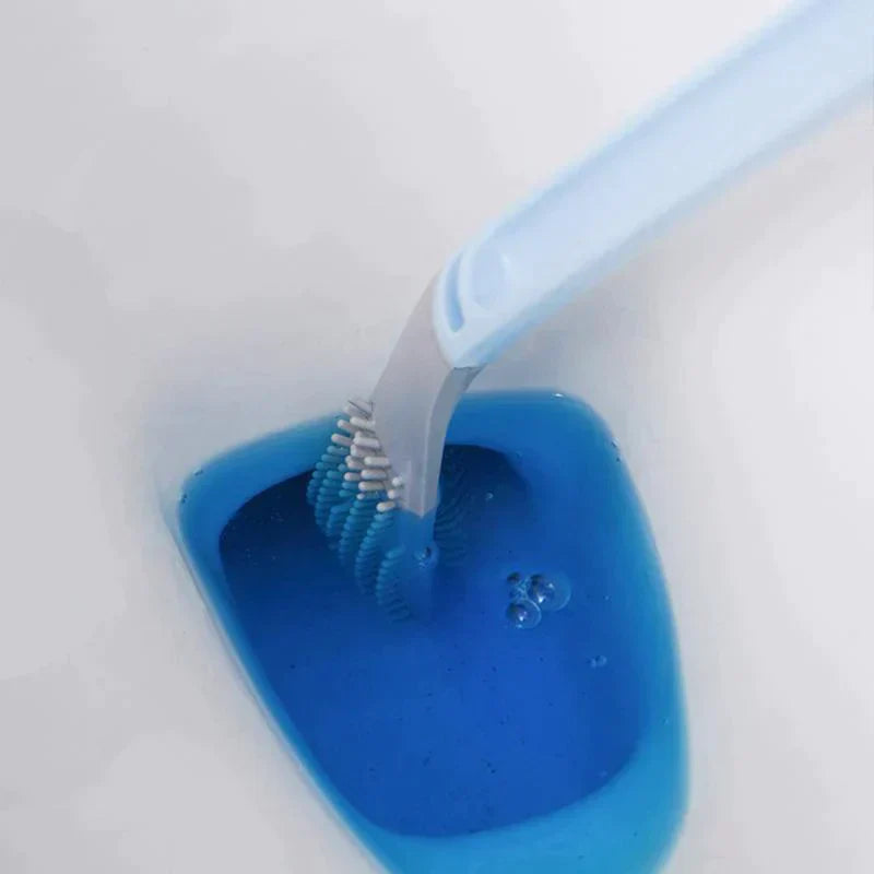 Hygienische WC-Bürste mit Halterung
