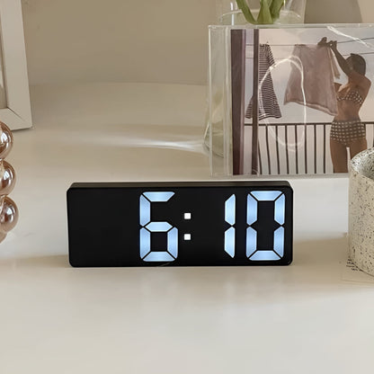 Digitale LED Spiegeluhr – Wecker mit Temperatur- und Datumsanzeige