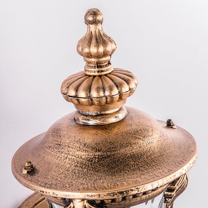 Vintage Außenwandleuchte mit Glaskorpus – Laternenstil für Garten und Terrasse