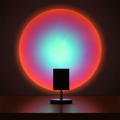 Retro Sonnenuntergang Tischlampe – Stilvolle LED-Stimmungslampe im Vintage Design