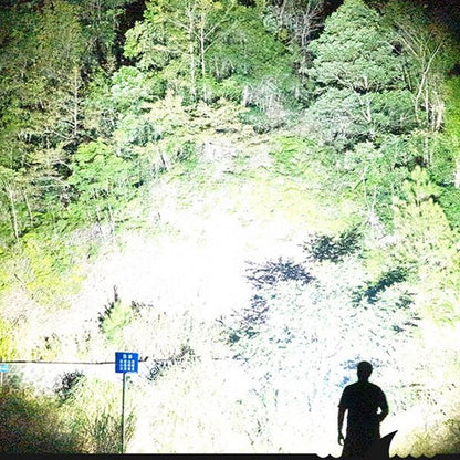 Wasserdichte LED-Taschenlampe mit Zoom und 3 Lichtmodi
