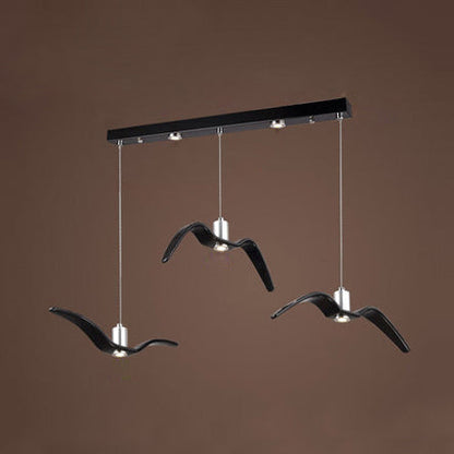 Moderne Möwen-Hängelampe mit LED-Beleuchtung