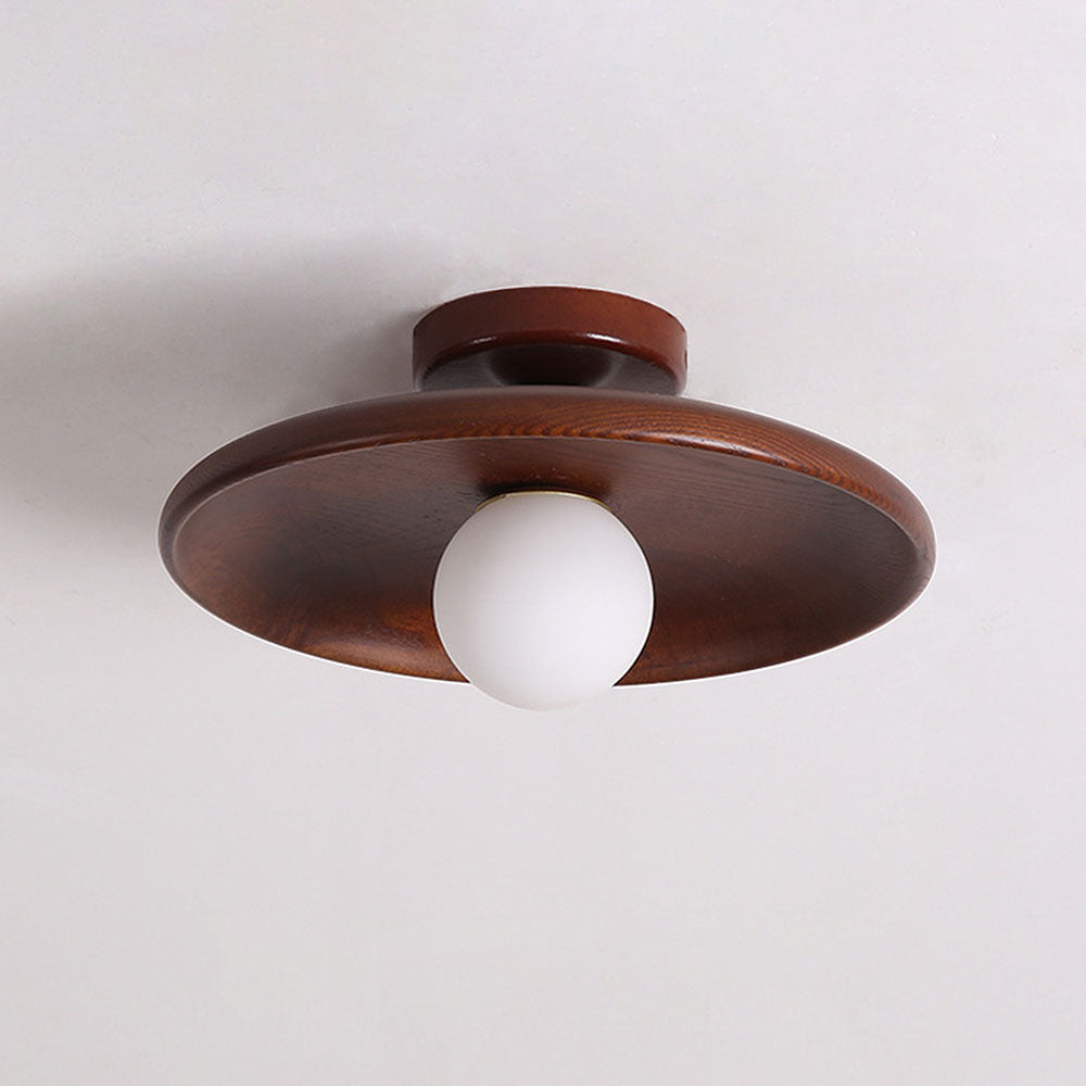 Holz-Deckenleuchte nordisch – rund, minimalistisch & modern