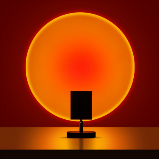 Retro Sonnenuntergang Tischlampe – Stilvolle LED-Stimmungslampe im Vintage Design