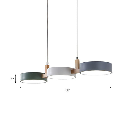 Moderne Metall-Deckenleuchte – flach, nordisch & dimmbar