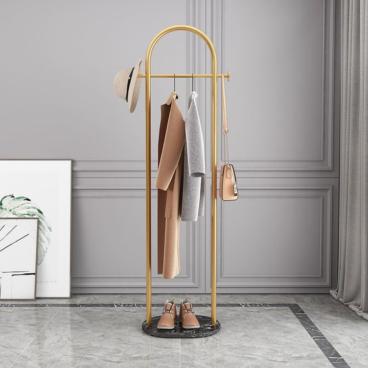 Moderner Metall-Garderobenständer mit Marmorfuß