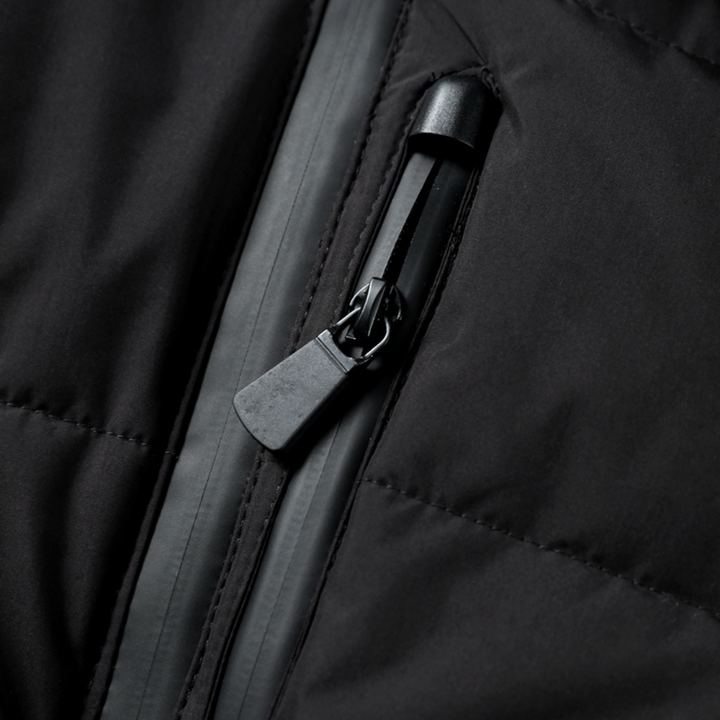 Damen Steppjacke Mit Gürtel Und Hohem Kragen
